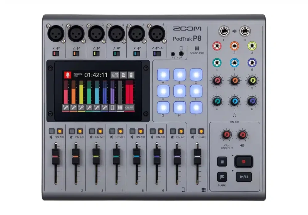 ZOOM P8 PodTrak podcast recorder