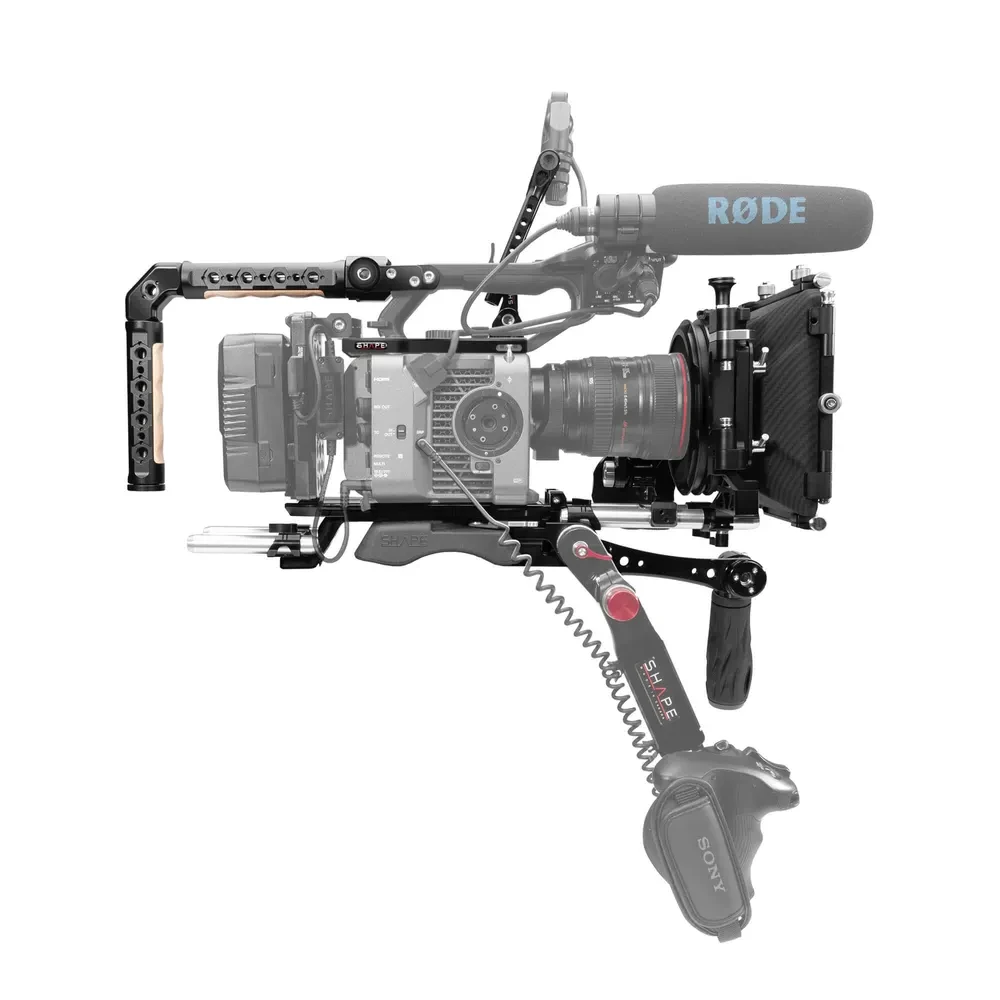 SHAPE Sony FX6 baseplate, top plate, controller top handle, VF. mount, matte box, follow focus pro