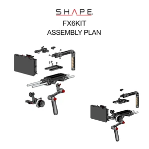 SHAPE Sony FX6 baseplate, top plate, controller top handle, VF. mount, matte box, follow focus pro