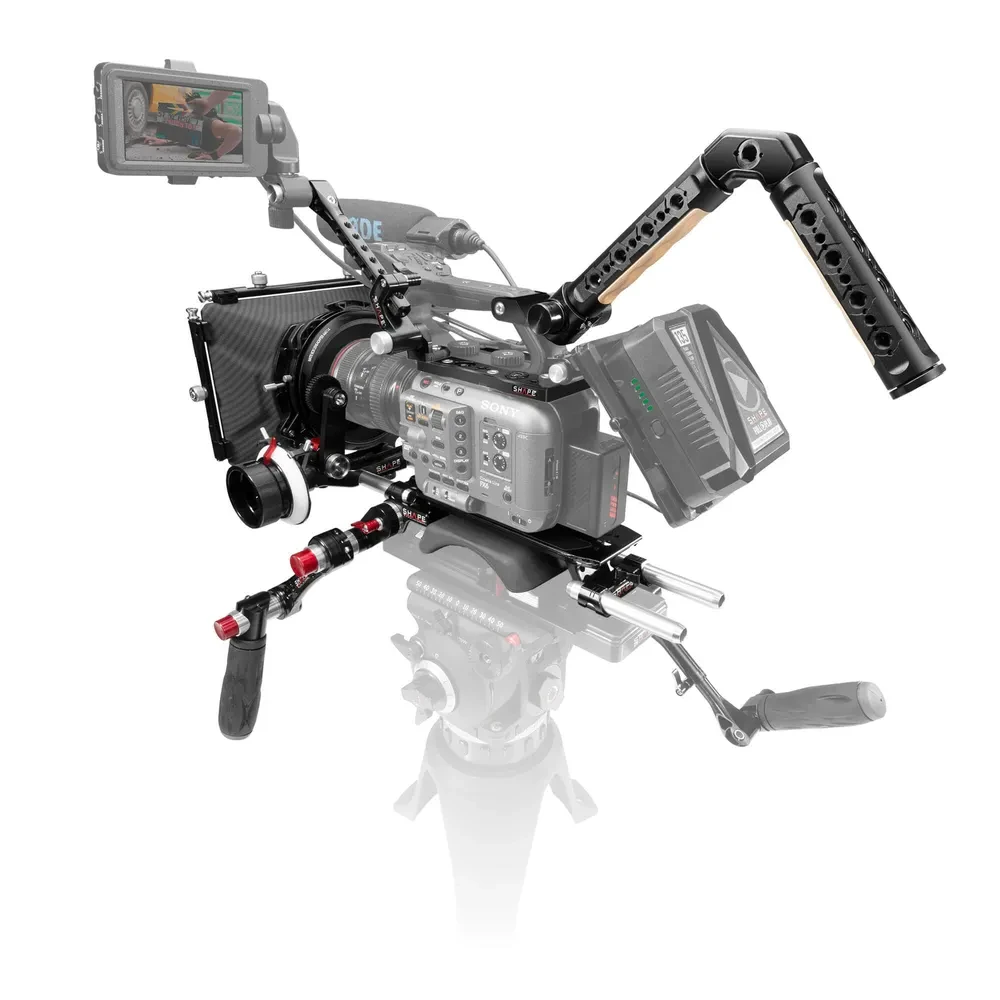 SHAPE Sony FX6 baseplate, top plate, controller top handle, VF. mount, matte box, follow focus pro