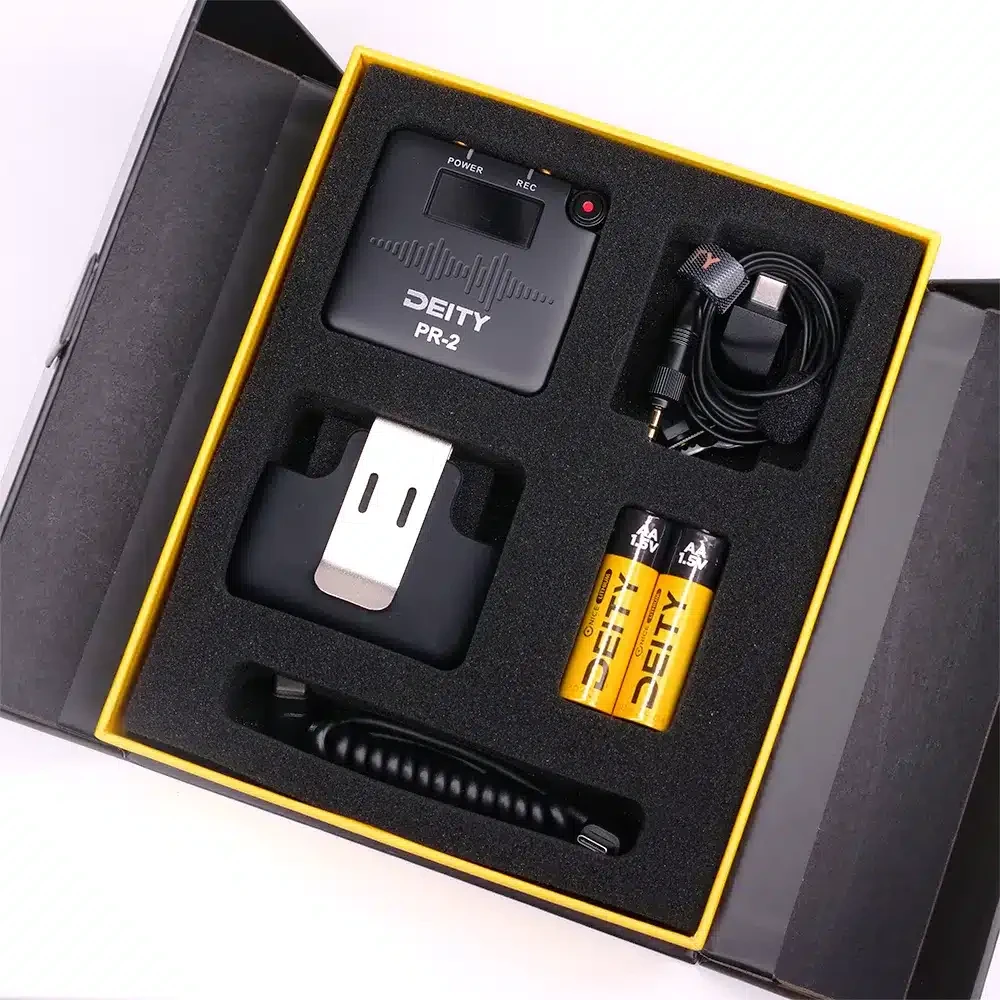 DEITY PR-2 Stereo Pocket Recorder with Lavalier Mic (Global)