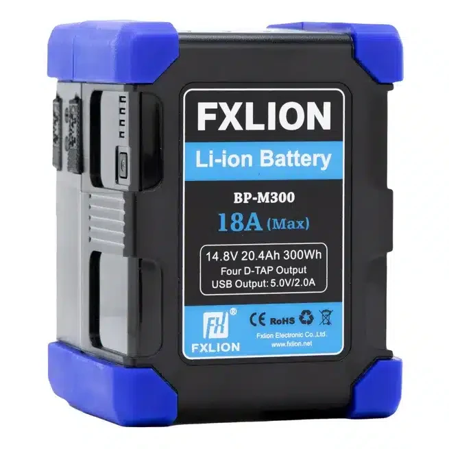 FXLION 300Wh High Power Square Battery with impact-proof rubber corners