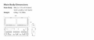 9" TVLOGIC RKM-290A dual FHD 4RU multi-channel rack monitor