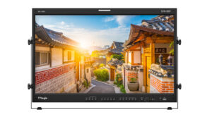 24" TVLOGIC LUM-242G DCI-UHD monitor, 10 bit IPS LCD, 12-bit processing, 12G-SDI/HDMI