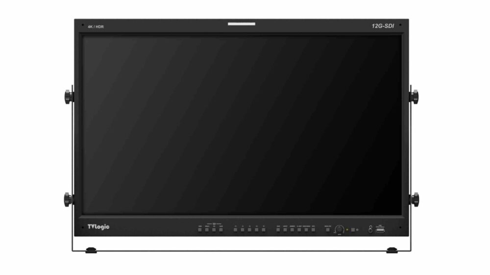 24" TVLOGIC LUM-242G DCI-UHD monitor, 10 bit IPS LCD, 12-bit processing, 12G-SDI/HDMI