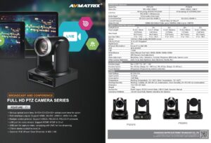 AVMATRIX PTZ1270 HDMI/SDI PTZ camera with POE & NDI (black)