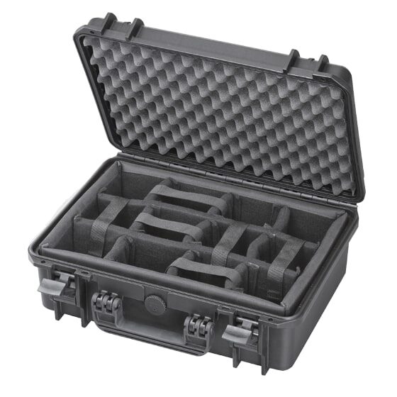 PANARO MAX430CAM waterproof case, sahara, padded dividers