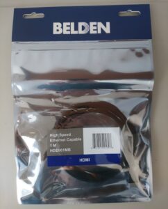 BELDEN HDE001MB high speed HDMI cable with Ethernet channel, 1m