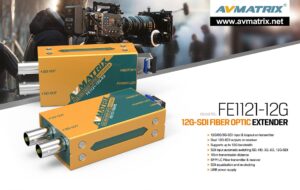 AVMATRIX FE1121-12G 12G-SDI fiber optic extender