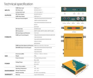 AVMATRIX SC2030 3G-SDI/ HDMI scaling cross converter
