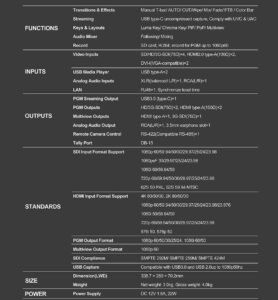 AVMATRIX VS0605U standalone 6ch multi-format streaming video switcher