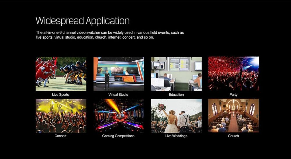 AVMATRIX PVS0613U portable 6ch SDI/HDMI multi-format streaming video switcher