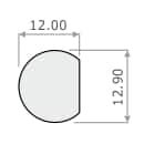 Gigatronix BNC HDTV 12G SDI panel crimp bulkhead jack, RG179, RG179DT