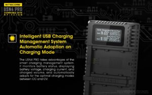 Nitecore USN4 PRO dual slot digital USB charger for Sony NP-FZ100 batteries