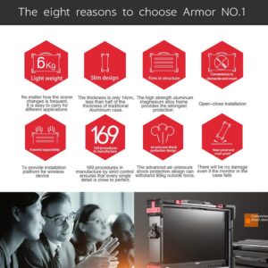 21.5” RUIGE AT-2200HD 3G-SDI HDMI broadcast monitor with armor case