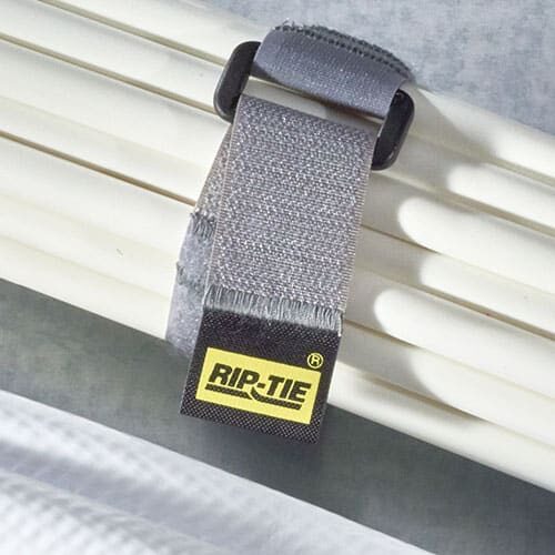 1" x 18" RIP-TIE CinchStrap, 10 Pack, BLACK