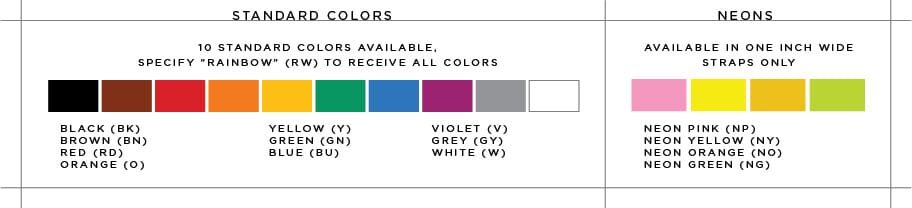 1/2" x 8" RIP-TIE Lite CableWrap, 10 Rolls of 10, RAINBOW COLORS