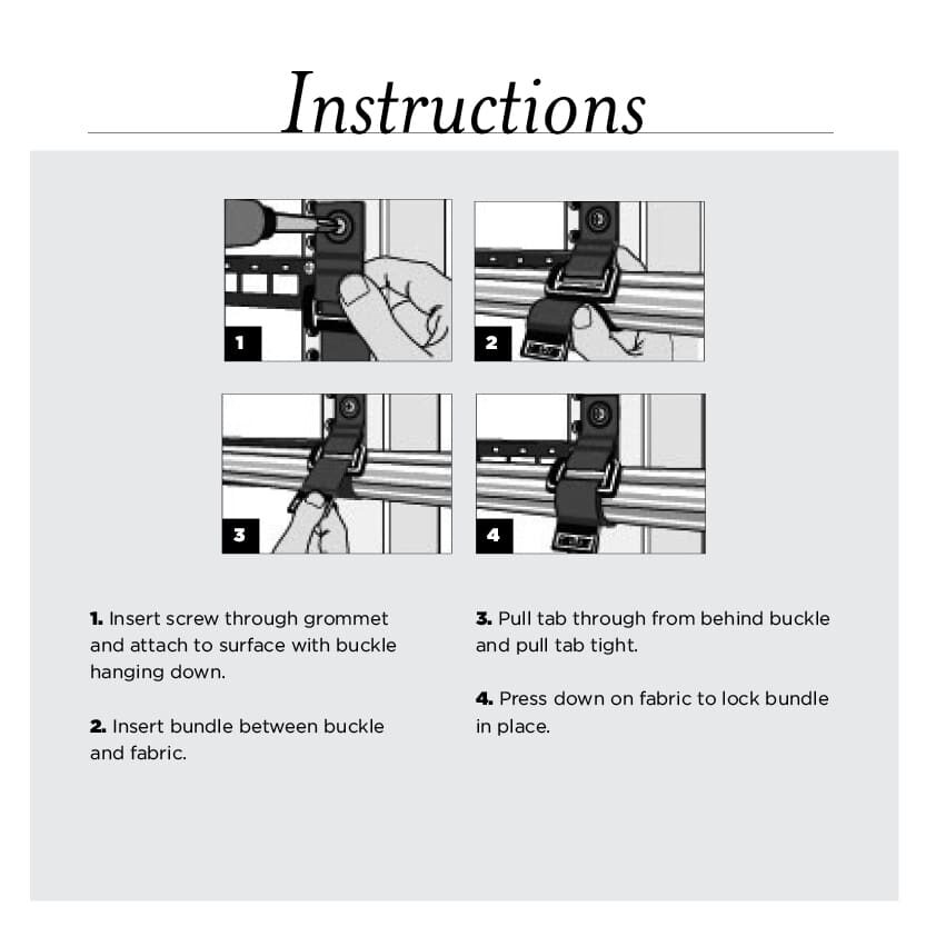 1" x 10"RIP-TIE CinchStrap-EG, 10 Pack, BLACK