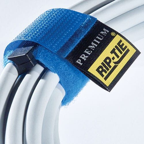 1" x 9.5"RIP-TIE Rip-Lock CableWrap, 10 Pack, BLACK