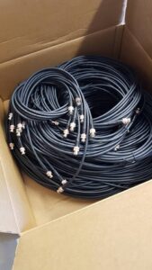 BELDEN 1505F 6G SDI cable with BNC connectors, variable lengths