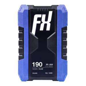 FXLION Cool Black V-Mount Battery, 184Wh, with USB, D-Tap