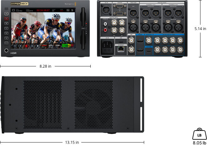 BLACKMAGIC DESIGN HyperDeck Extreme 8K HDR