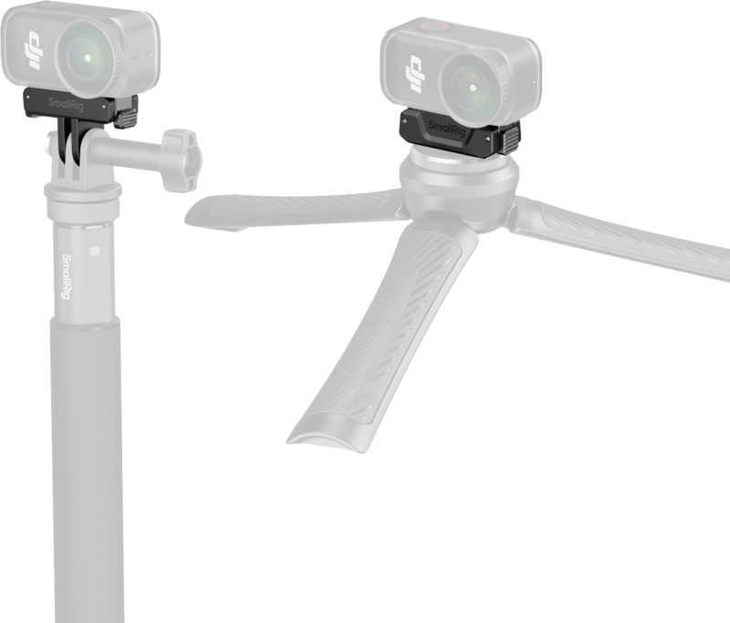 SMALLRIG 5918 Bidirectional QR Folding Adapter Support with 2-Prong Mount and 1/4"-20 Threaded hole