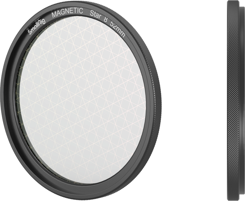 SMALLRIG 4218 MagEase Magnetic Star-Cross Filter Kit (8 Points) 52mm