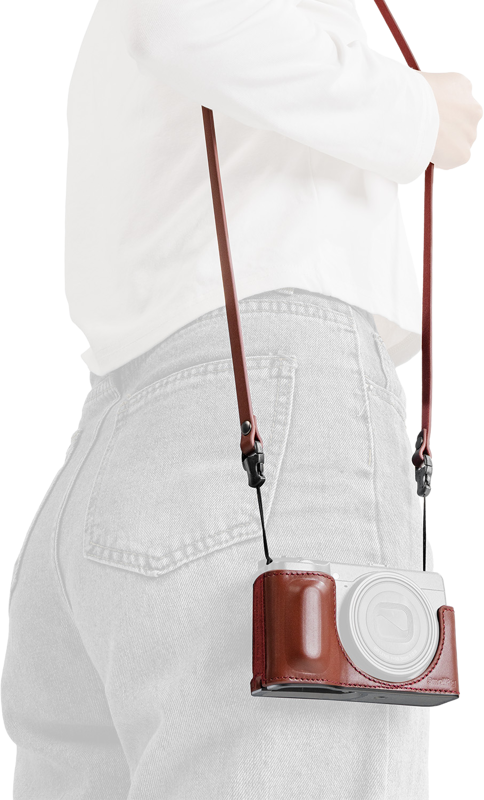 SMALLRIG 5687 Quick Release Shoulder Strap for Ricoh GR Series (Red)