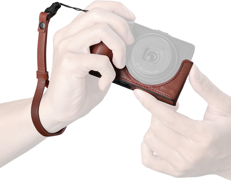 SMALLRIG 5684 Quick Release Wrist Strap for Ricoh GR Series (Red)