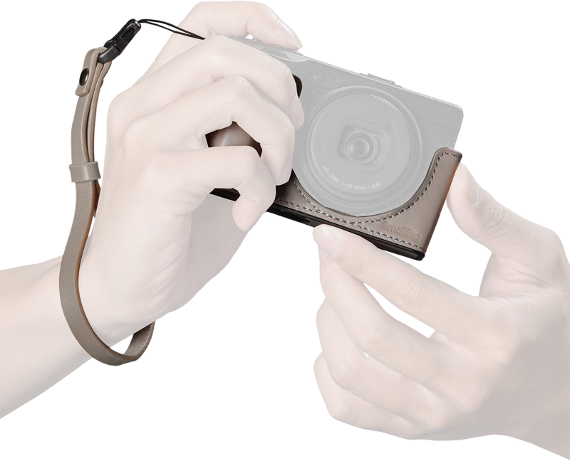 SMALLRIG 5682 Quick Release Wrist Strap for Ricoh GR Series (Grey)