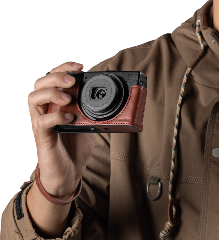 SMALLRIG 5678 Leather Case Kit for RICOH GR IV / GR III / GR IIIx / GR III HDF / GR IIIx HDF (Red)