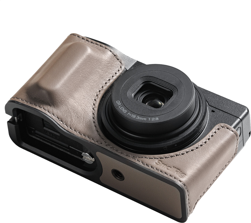 SMALLRIG 5677 Leather Case Kit for RICOH GR IV / GR III / GR IIIx / GR III HDF / GR IIIx HDF (Grey)