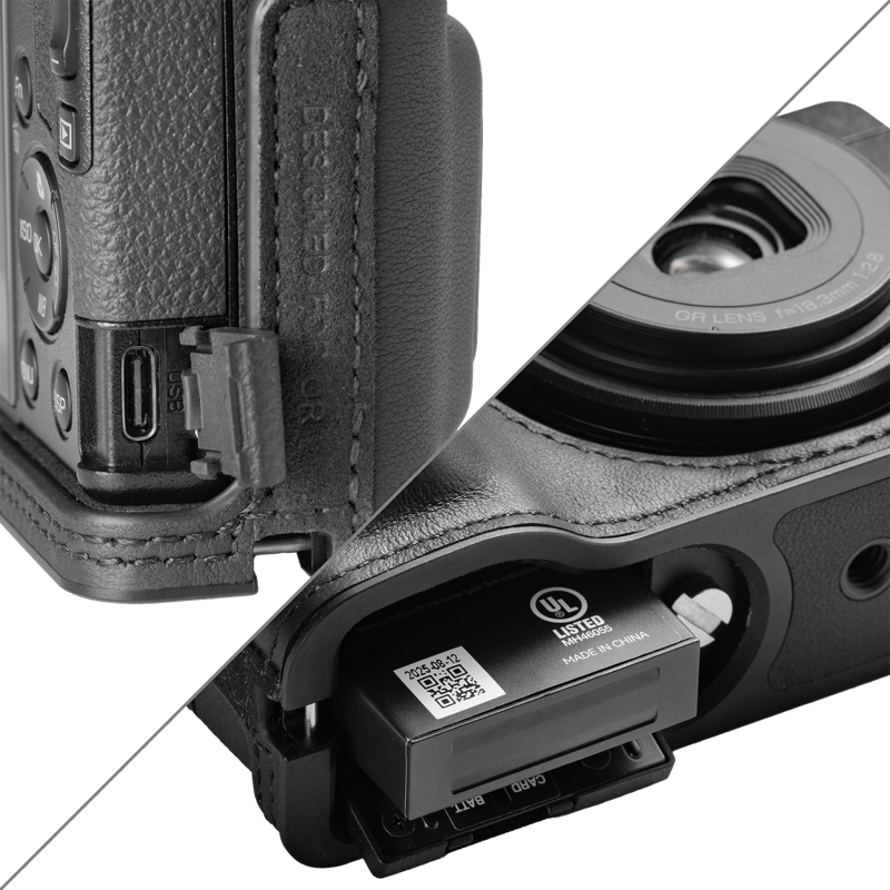 SMALLRIG 5676 Leather Case Kit for RICOH GR IV / GR III / GR IIIx / GR III HDF / GR IIIx HDF (Black)