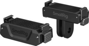SMALLRIG 5918 Bidirectional QR Folding Adapter Support with 2-Prong Mount and 1/4"-20 Threaded hole