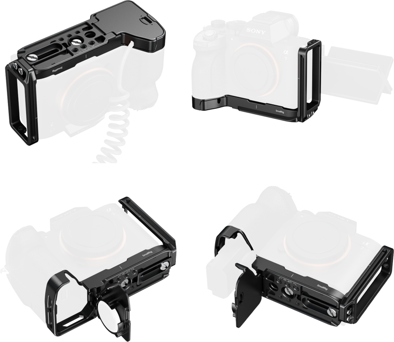 SMALLRIG 6034 L-Shaped Mount Plate with AirTag Slot for Sony Alpha 7 V / 7R V / 7 IV
