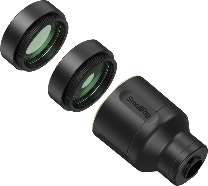 SMALLRIG 5334 2× Magnification Telephoto & Macro Lens Kit for Phones (T-Mount)
