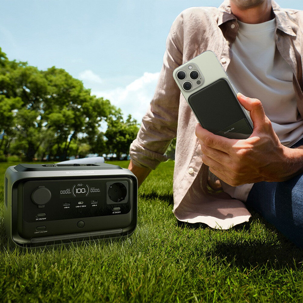 ECOFLOW power station RIVER 3 Max Plus Wireless