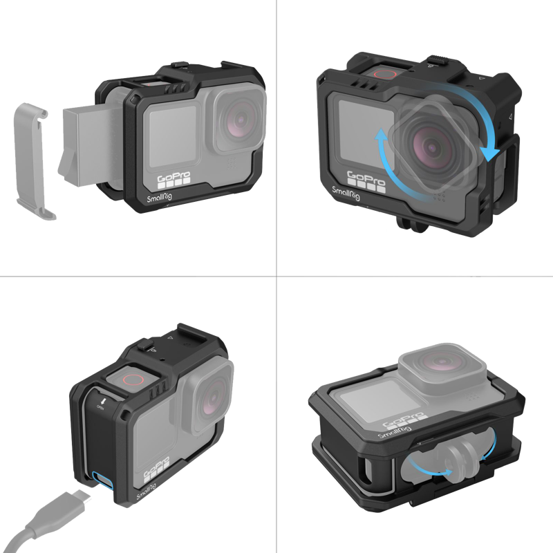 SMALLRIG 3083 Cage Black For GoPro Hero 9/10/11/12