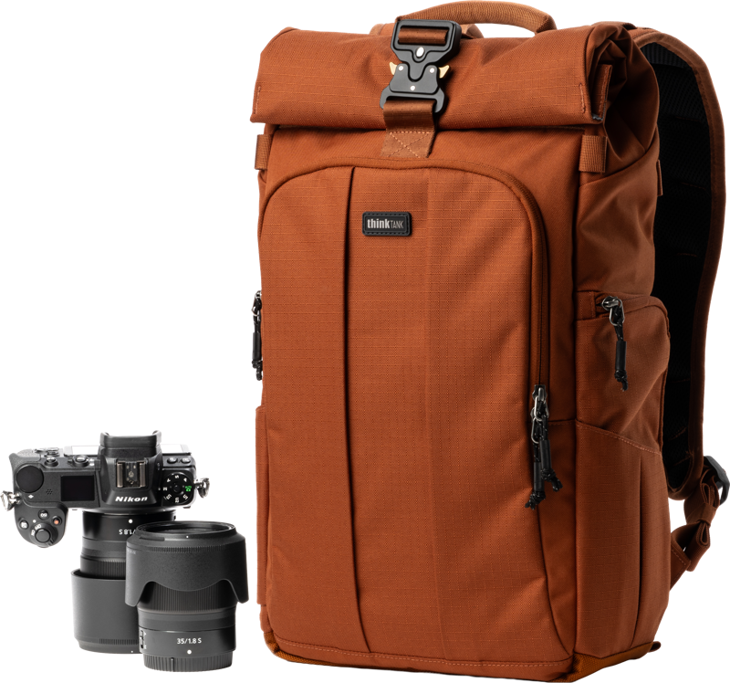 THINK TANK FocusPoint 22L I Hybrid RollTop Backpack I Urban Rust