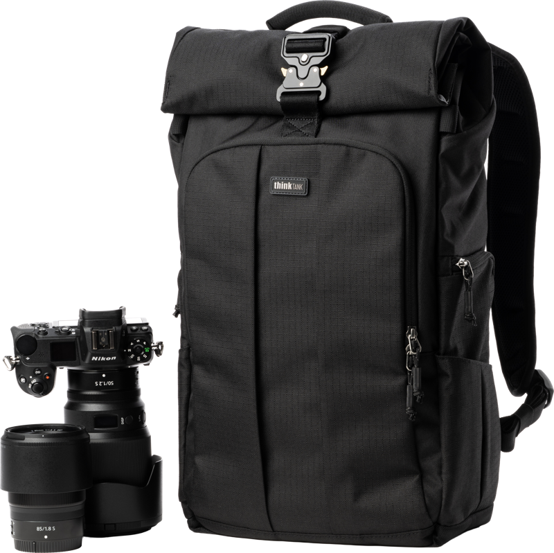 THINK TANK FocusPoint 30L I Hybrid RollTop Backpack I Asphalt Black