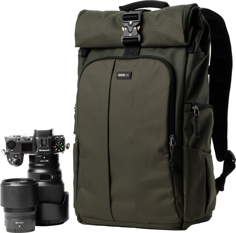 THINK TANK FocusPoint 30L I Hybrid RollTop Backpack I Greenway
