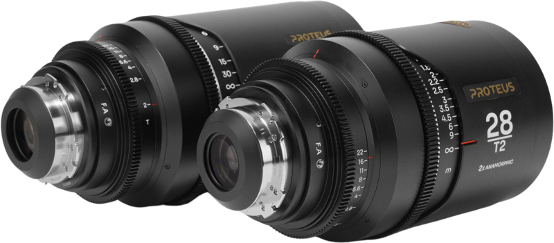 LAOWA Proteus 2X Anamorphic 2-Lens Bundle Set C (28mm, 100mm) - Silver - Arri PL/Canon EF