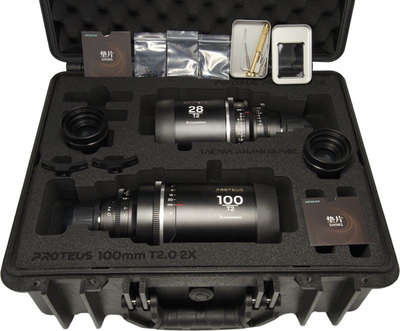 LAOWA Proteus 2X Anamorphic 2-Lens Bundle Set C (28mm, 100mm) - Silver - Arri PL/Canon EF