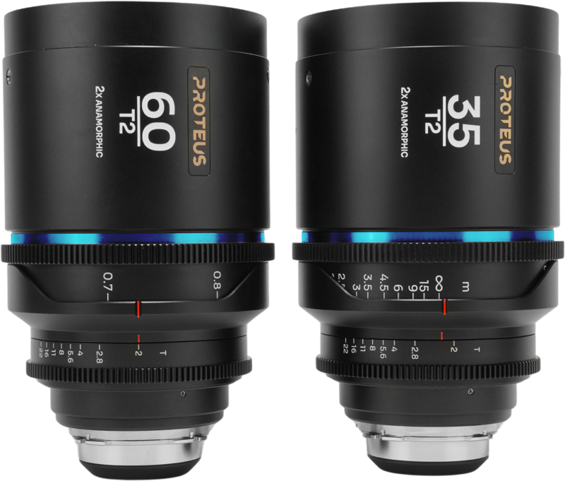 LAOWA Proteus 2X Anamorphic 2-Lens Bundle Set A (35mm, 60mm) - Blue - Arri PL/Canon EF