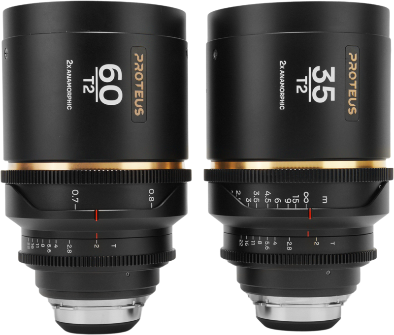 LAOWA Proteus 2X Anamorphic 2-Lens Bundle Set A (35mm, 60mm) - Amber - Arri PL/Canon EF