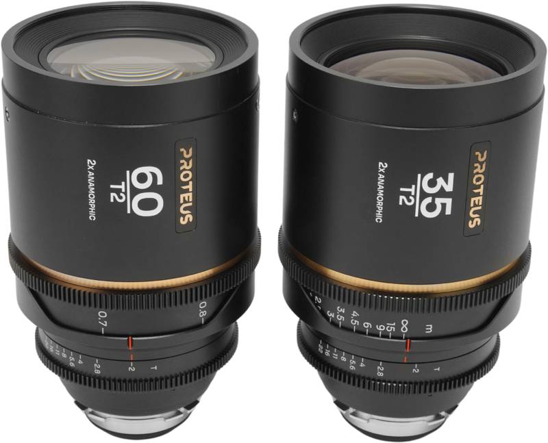 LAOWA Proteus 2X Anamorphic 2-Lens Bundle Set A (35mm, 60mm) - Amber - Arri PL/Canon EF
