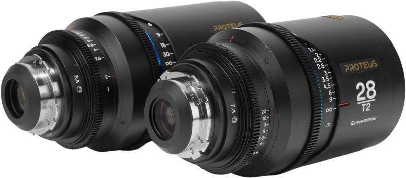 LAOWA Proteus 2X Anamorphic 2-Lens Bundle Set C (28mm, 100mm) - Blue - Arri PL/Canon EF