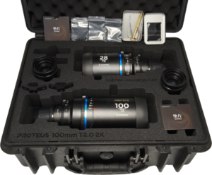 LAOWA Proteus 2X Anamorphic 2-Lens Bundle Set C (28mm, 100mm) - Blue - Arri PL/Canon EF