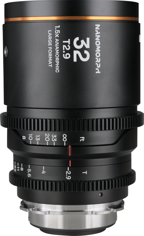 LAOWA Nanomorph LF 32mm T2.9 1.5X (Amber) - Arri PL/Canon EF
